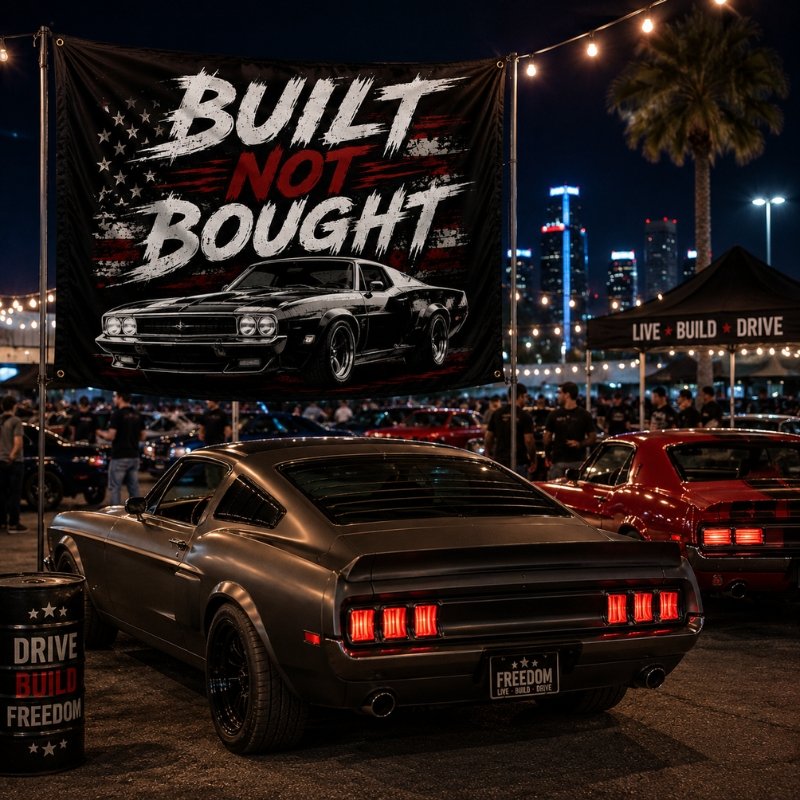 Built Not Bought Flag
